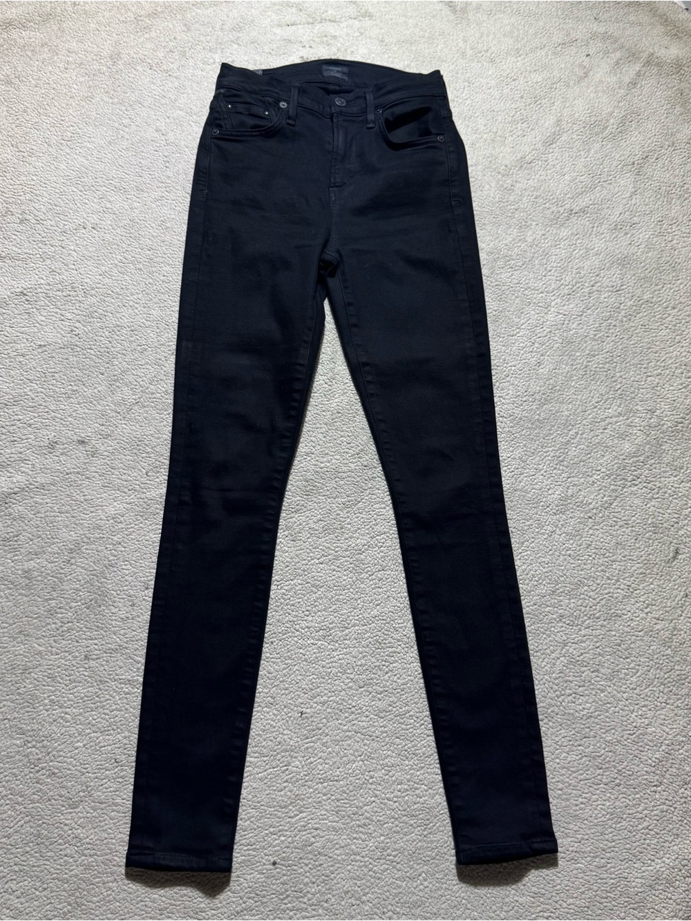 Citizens of Humanity Jeans Womens 23 Rocket Mid Rise Skinny Black Denim 23x28.5